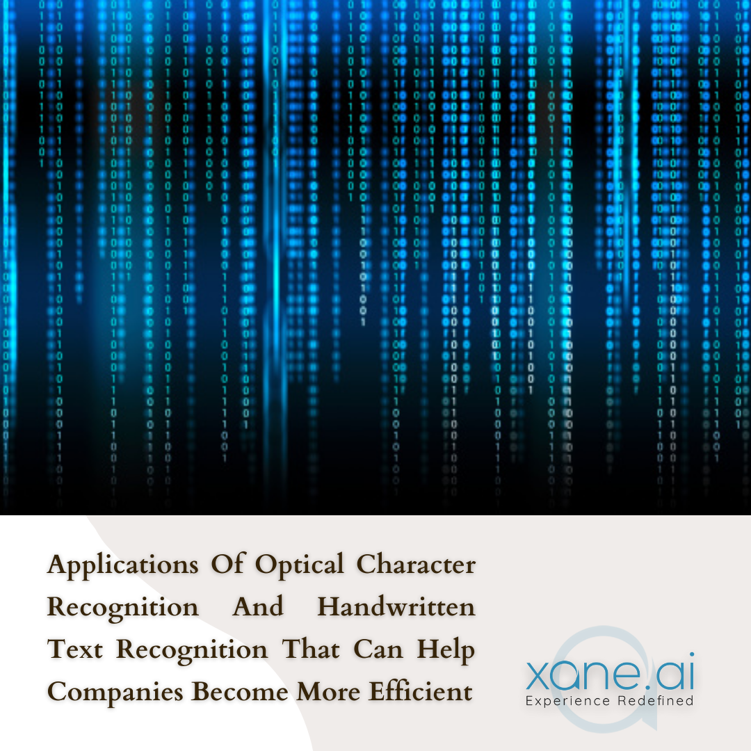 Applications Of Optical Character Recognition And Handwritten Text 